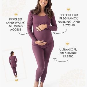 NWT Kindred Bravely Jane Nursing Pajama Set